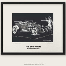 Load image into Gallery viewer, Original Hot Rod Roadster Art &quot;SPACEX HOT ROD #1&quot;