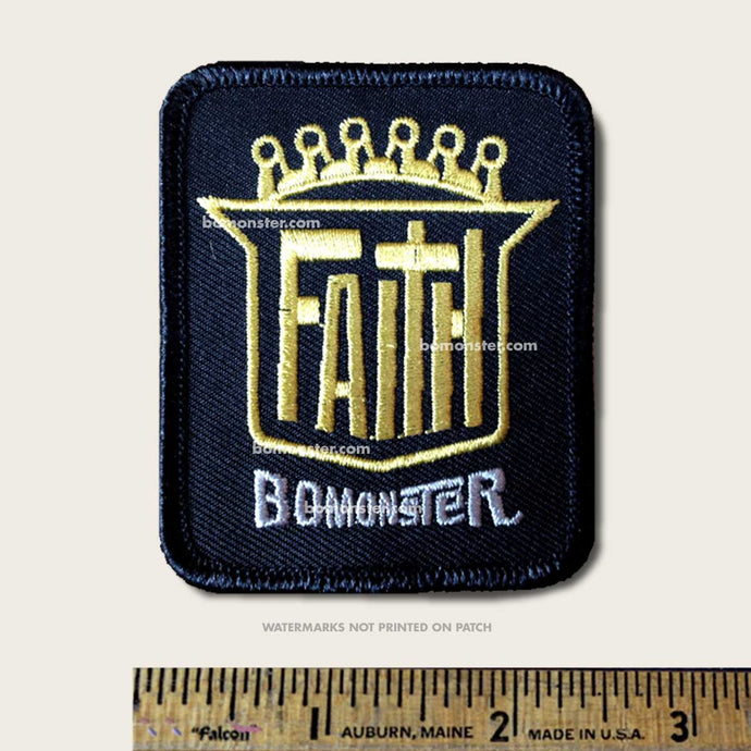 shield of faith christian custom emblem patch