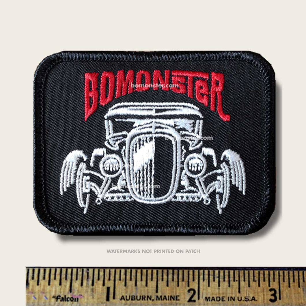 patch with model a hot rod front view