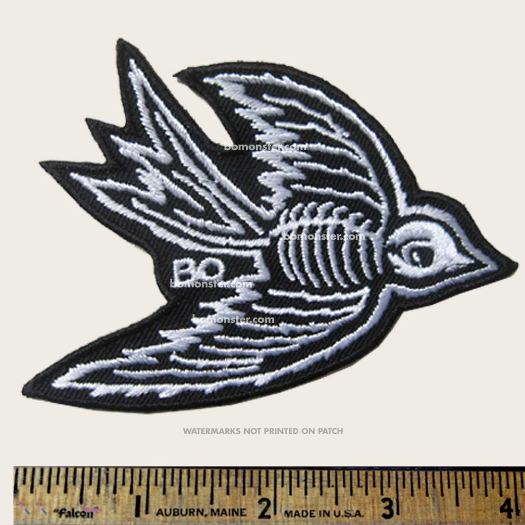 bomonster lowbrow patch with sparrow bones