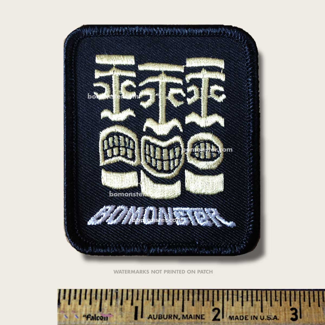 bomonster patch with three tikis