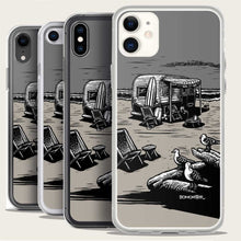 Load image into Gallery viewer, vintage traler on beach iphone case by bomonster