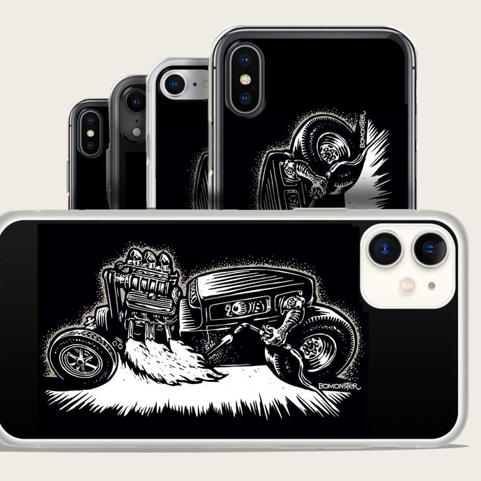 monster hot driver lights wekding torch with motor flame iphone case