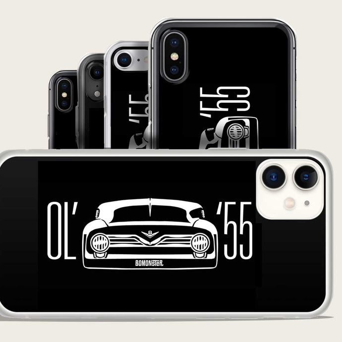 classic 1955 ford truck front grill on iphone case by bomonster