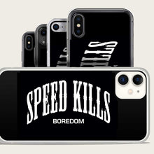 Load image into Gallery viewer, speed kills boredom iphone case by bomonster