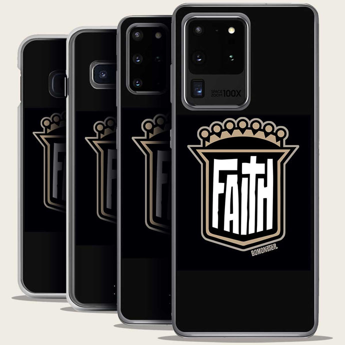 christian shield of faith design on samsung galaxy phone case