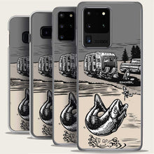 Load image into Gallery viewer, vintage trailer chevy squarebody truck bass fish samsung galaxy case