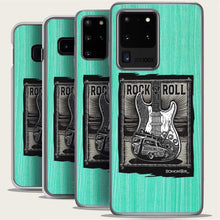 Load image into Gallery viewer, startocaster guitar and surf woody samsung phone case by bomonster