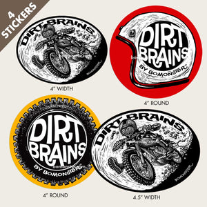 Dirt Bike Sticker Blast (#9) 4 Sticker Combo