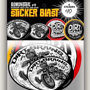 Dirt Bike Sticker Blast (#9) 4 Sticker Combo