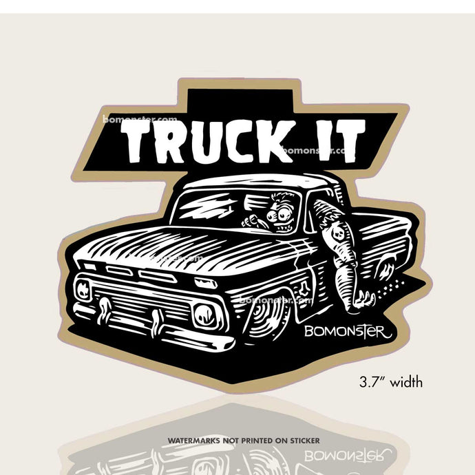 c-10 truck monster sticker