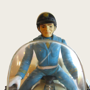 toy police motorcycle rider detail
