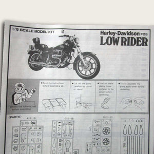 Harley-Davidson FXS Low Rider Large Scale Model Kit