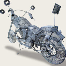 Load image into Gallery viewer, Handmade Motorcycle Wire Sculpture