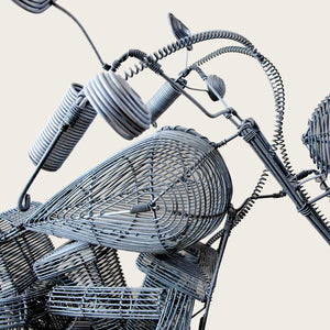 Handmade Motorcycle Wire Sculpture