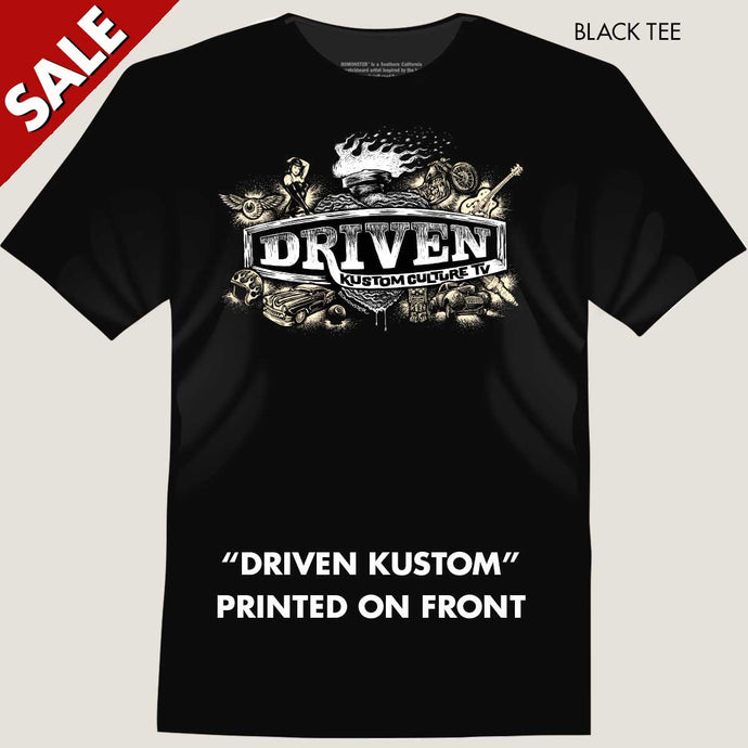 kustom culture pinup girl, custom Chevy, triumph motorcycle men tee by bomonster