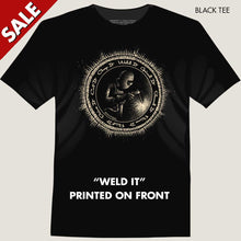 Load image into Gallery viewer, vintage stick welding pro making sparks mens welding tee by bomonster