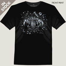 Load image into Gallery viewer, hot rod floating in space junk tee by bomonster