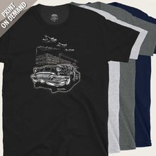 Load image into Gallery viewer, custom 1955 buick in detroit tee by bomonster