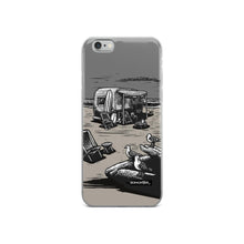 Load image into Gallery viewer, vintage trailer at beach iphone case by bomonster