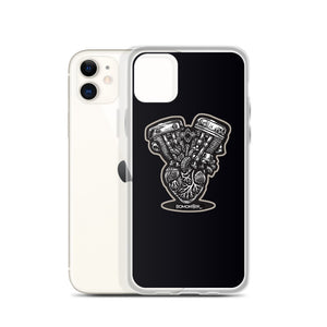 Harley ShovelPan Heart iPhone Case