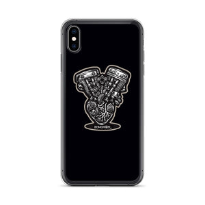Harley ShovelPan Heart iPhone Case