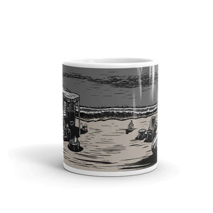 Vintage Beach Trailer Ceramic Mug