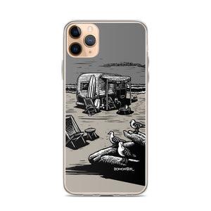 "Vintage Beach Trailer" iPhone Case