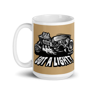 Hot Rod Welding Monster Ceramic Mug "Got a Light?"
